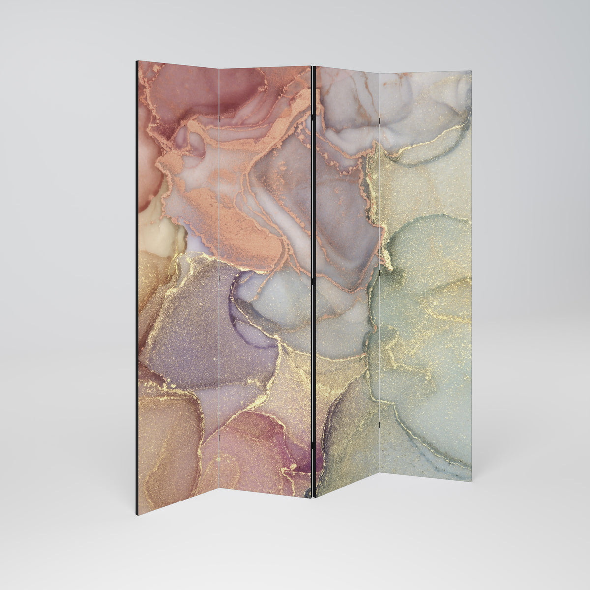GOLDEN DREAMSCAPE RHYTHM Biombo de 4 paneles