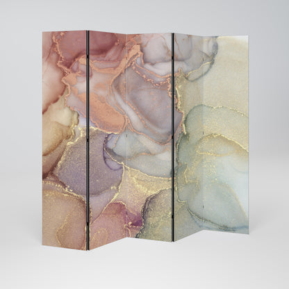 GOLDEN DREAMSCAPE RHYTHM Biombo de 5 paneles