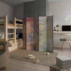 GOLDEN DREAMSCAPE RHYTHM Biombo de 5 paneles