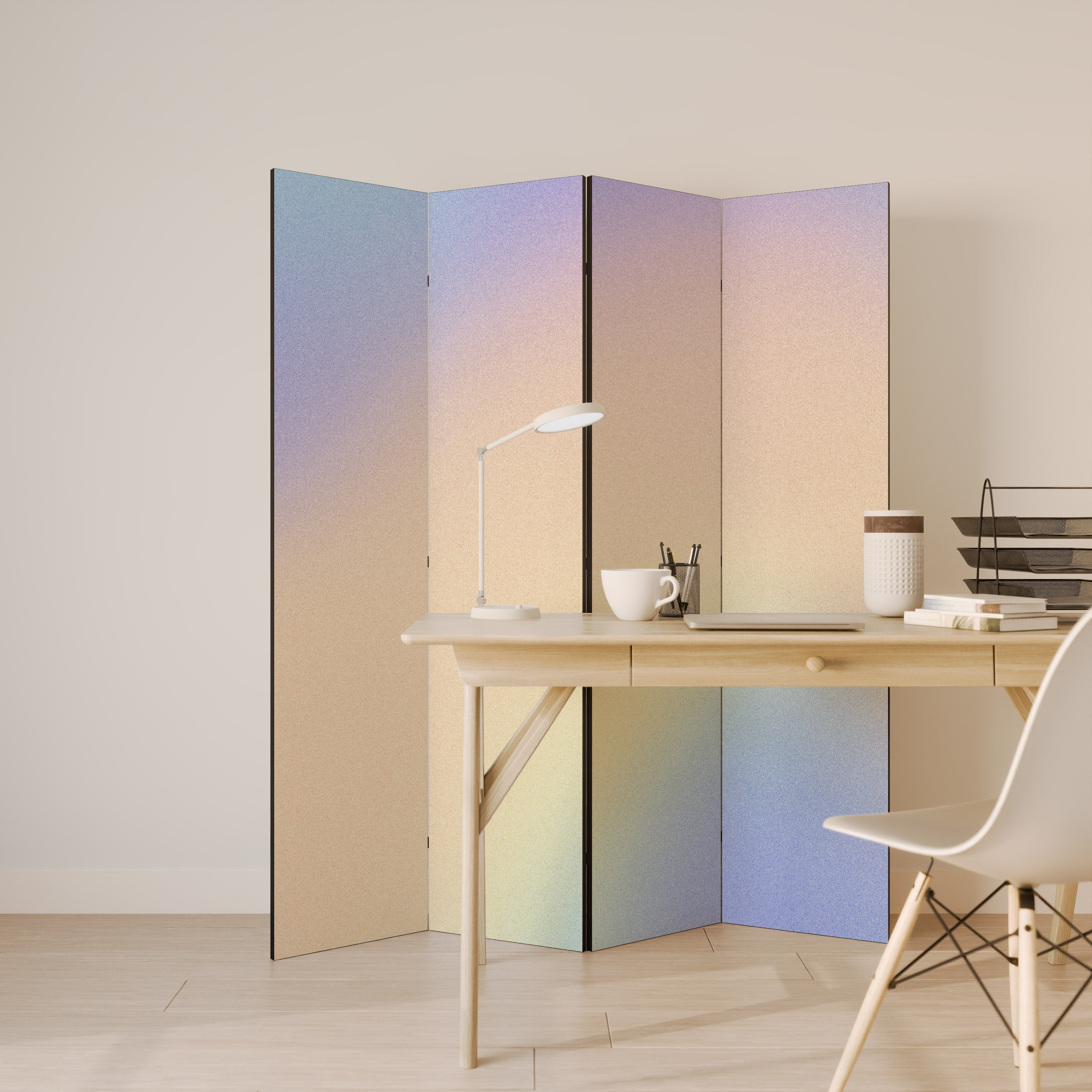 MIRACLE MELODIES Decorative 4-Panel Room Divider