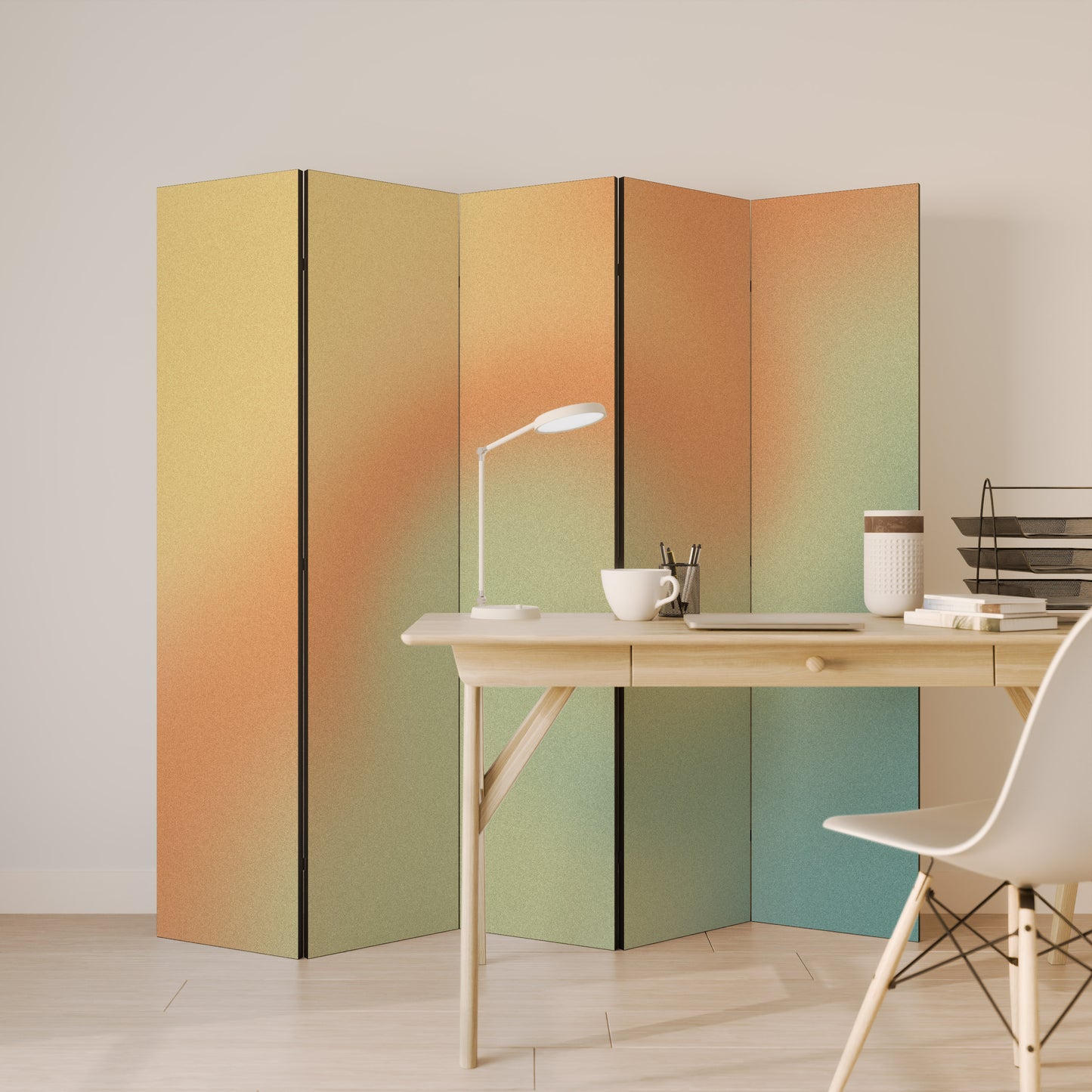 MIRAGE MELODIES Biombo de 5 paneles