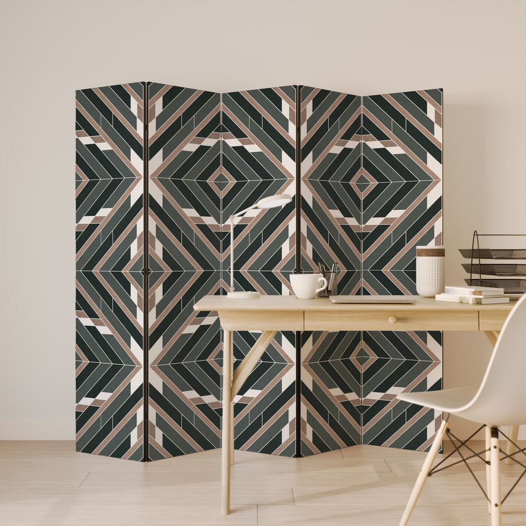 DIMENSION DELIGHTS Biombo decorativo de 5 paneles