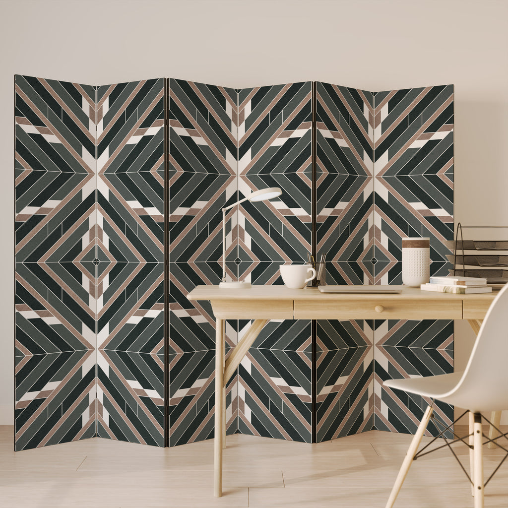 DIMENSION DELIGHTS Decorative 6-Panel Room Divider