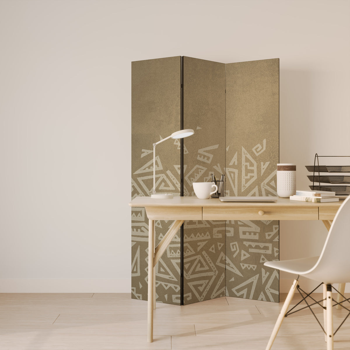 CULTURAL LAYERING 3-Panel Room Divider