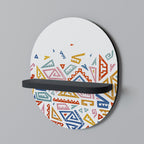 ANGULAR FEELING Estante Ovalado Decorativo en Acabado Negro