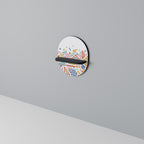 ANGULAR FEELING Estante Ovalado Decorativo en Acabado Negro