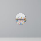 ANGULAR FEELING Estante Ovalado Decorativo en Acabado Negro