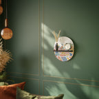 ANGULAR FEELING Estante Ovalado Decorativo en Acabado Negro