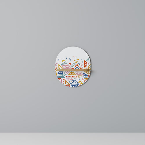 ANGULAR FEELING Estante Ovalado Decorativo en Efecto Roble