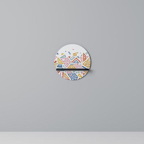 ANGULAR FEELING Estante Redondo Decorativo en Acabado Negro