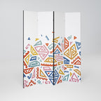 ANGULAR FEELING Biombo de 4 paneles