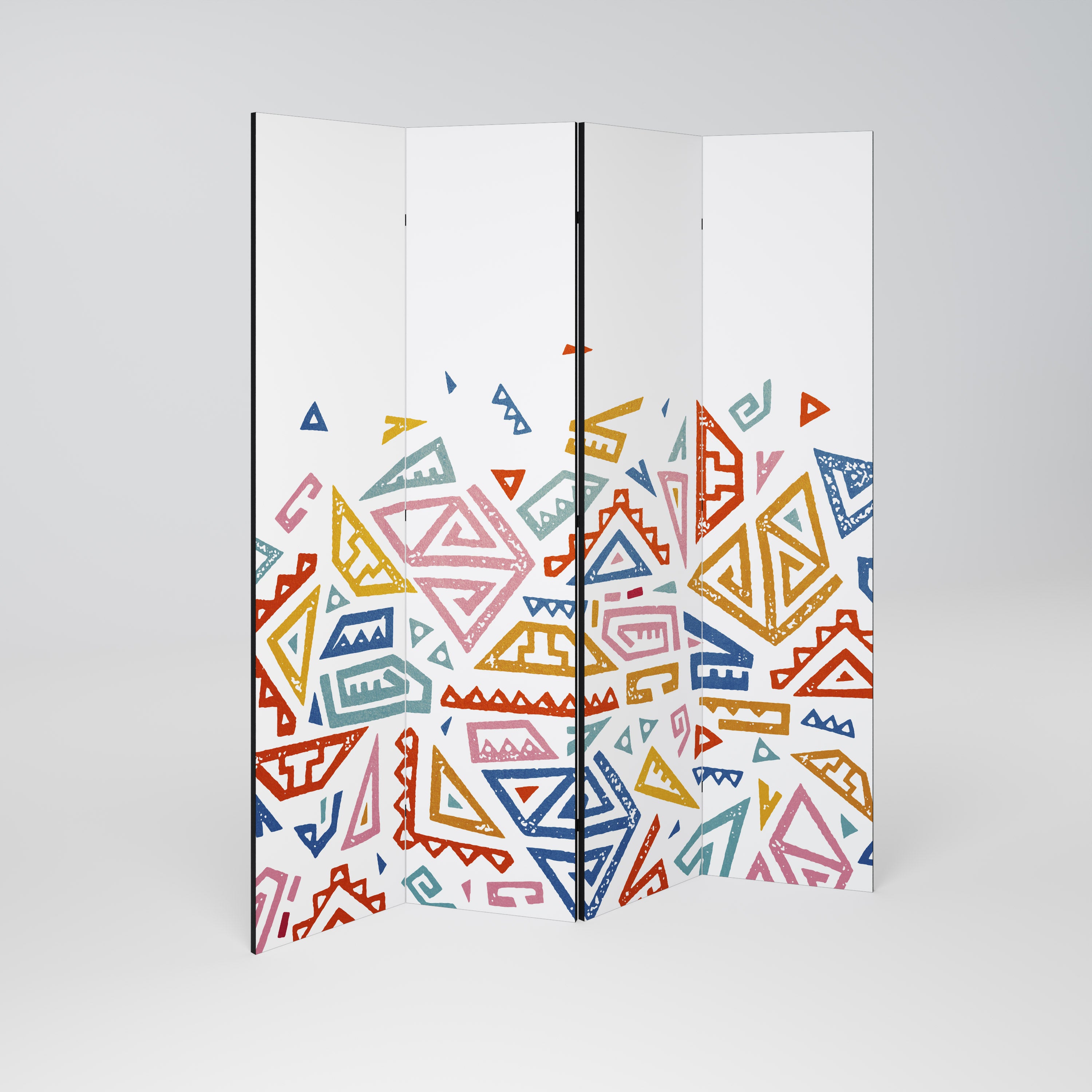 Biombo decorativo de 4 paneles ANGULAR FEELING