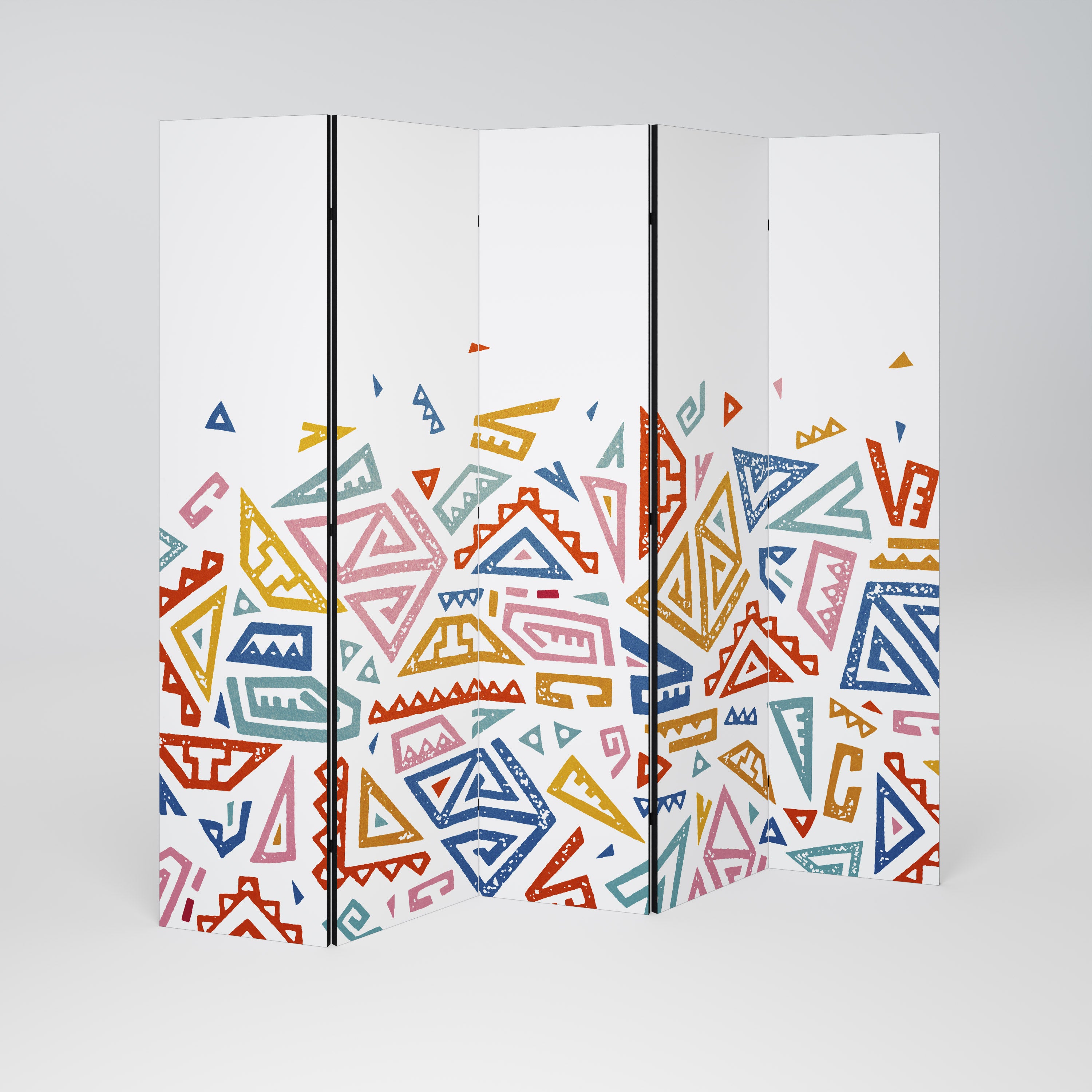 Biombo decorativo de 5 paneles ANGULAR FEELING