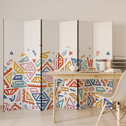 ANGULAR FEELING Biombo Decorativo de 6 Paneles