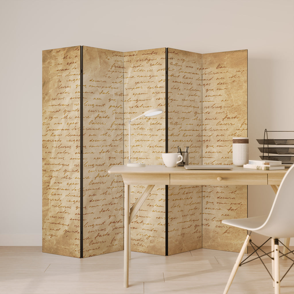 PAGES OF MEMORY Biombo de 5 paneles