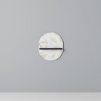 SPOTTED DAZE Estante Ovalado Decorativo en Acabado Negro