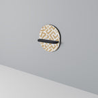 CLUSTER CRAFTS Estante Ovalado Decorativo en Acabado Negro