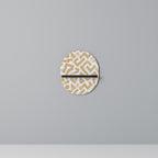 CLUSTER CRAFTS Estante Ovalado Decorativo en Acabado Negro