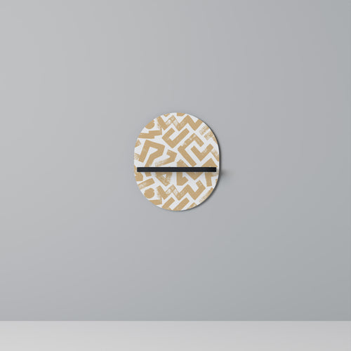 CLUSTER CRAFTS Estante Ovalado Decorativo en Acabado Negro