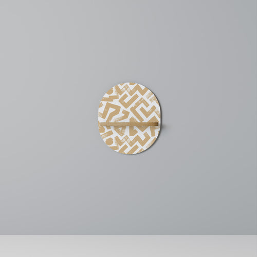 CLUSTER CRAFTS Estante Ovalado Decorativo en Efecto Roble