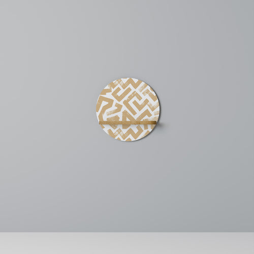 CLUSTER CRAFTS Estante Redondo Decorativo en Efecto Roble