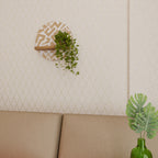 CLUSTER CRAFTS Estante Redondo Decorativo en Efecto Roble