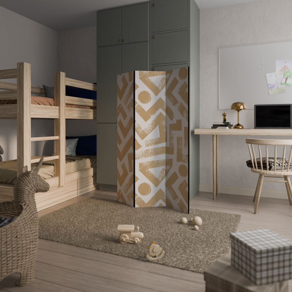 CLUSTER CRAFTS Biombo de 3 paneles