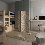 CLUSTER CRAFTS Biombo de 3 paneles