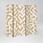 CLUSTER CRAFTS Biombo de 5 paneles