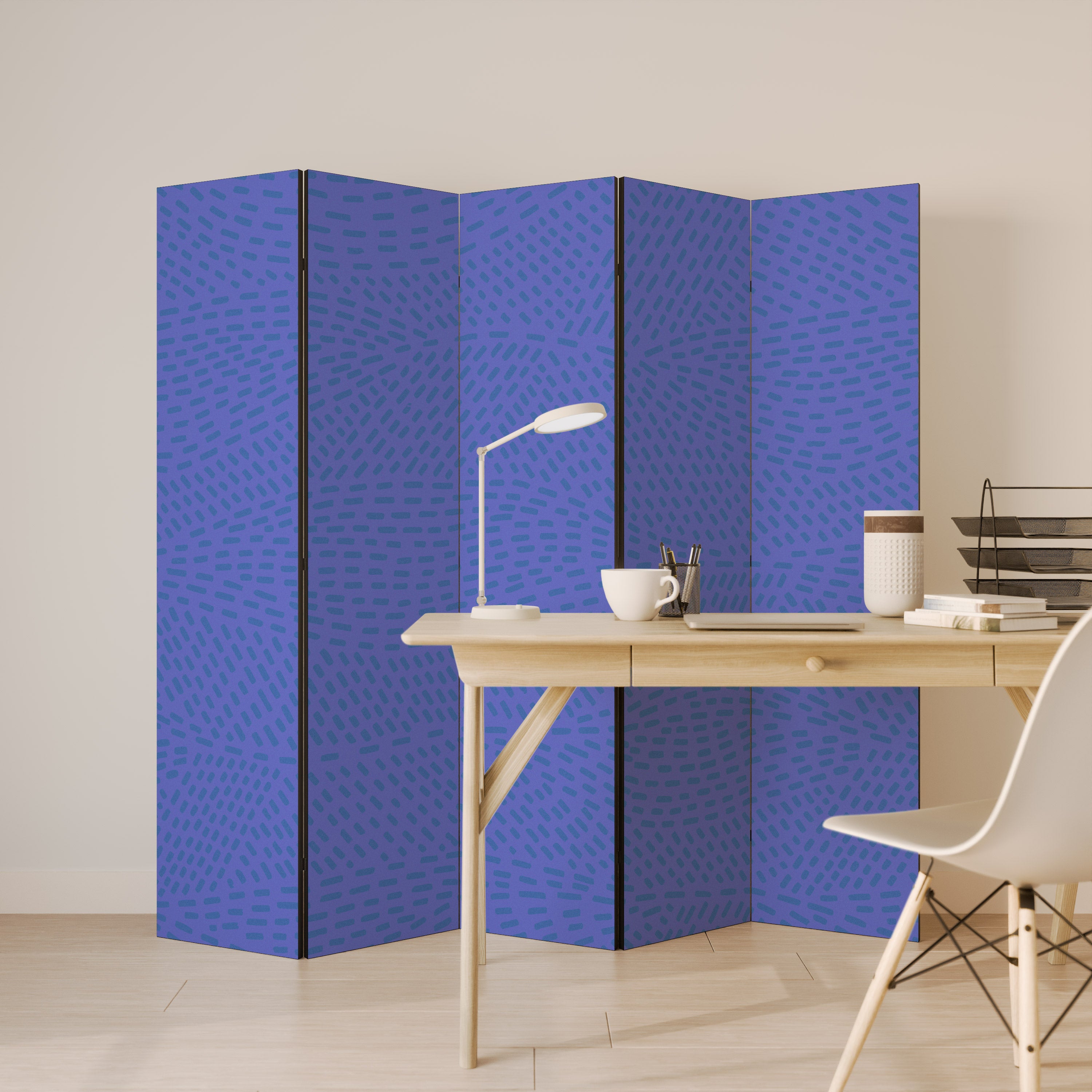 Biombo decorativo de 5 paneles AMPARO SHREDS
