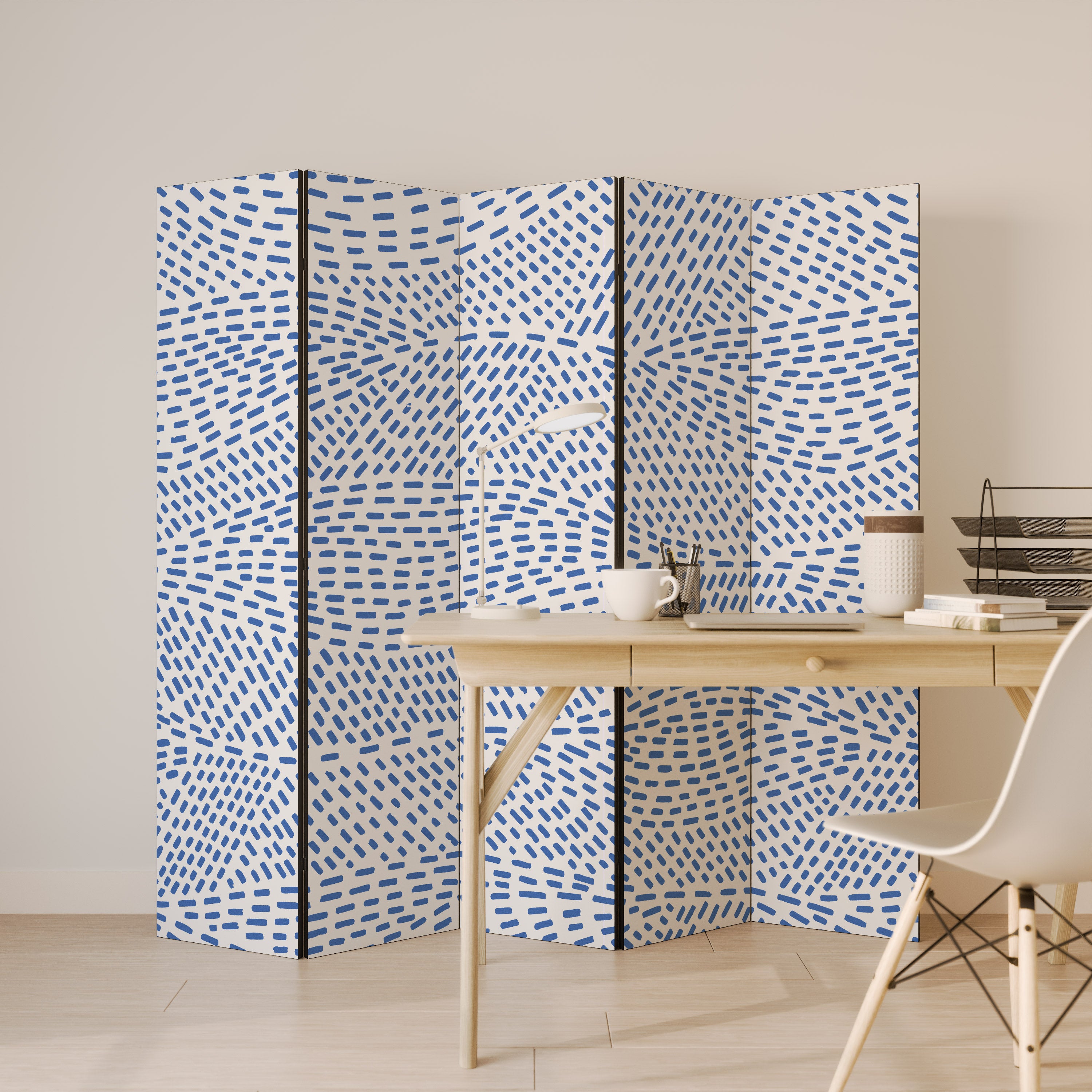 Biombo decorativo de 5 paneles HEAVENLY SHREDS