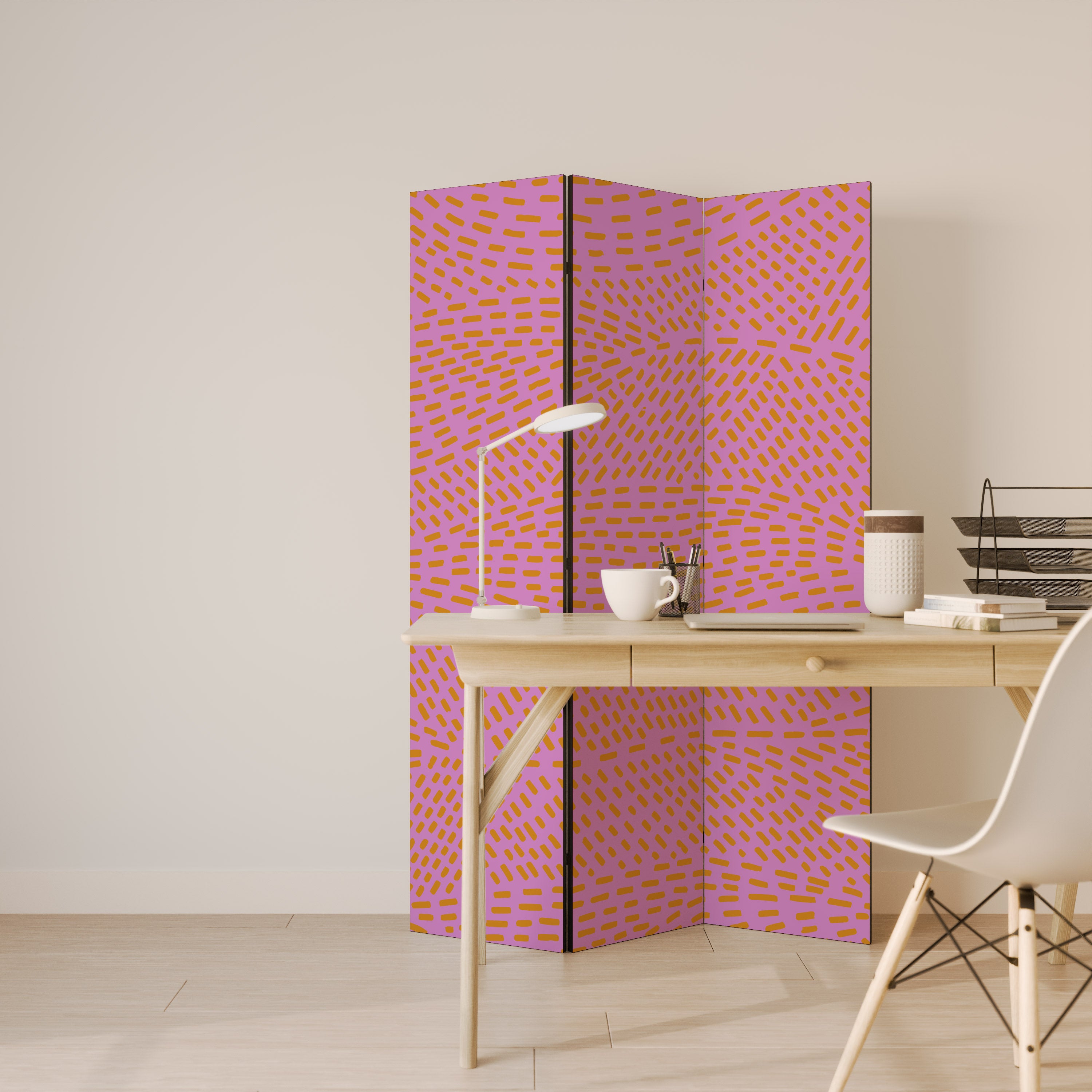 Biombo decorativo de 3 paneles AZALEA SHREDS