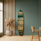 EMERALD MELANCHOLY Panel decorativo de tabla de surf