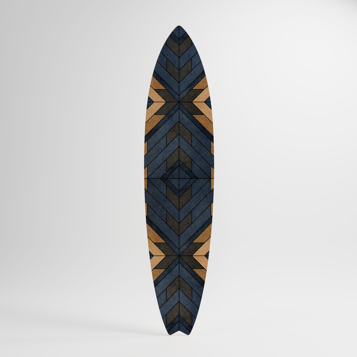 CRAFTY GEOMETRY Panel decorativo de tabla de surf