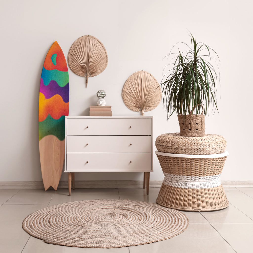 BRIGHT ESSENCE Panel decorativo de tabla de surf