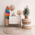 BRIGHT ESSENCE Panel decorativo de tabla de surf