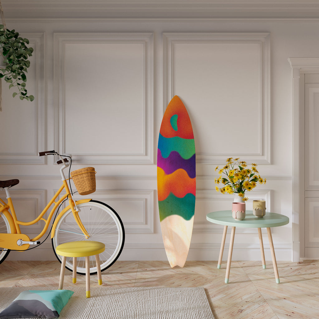 BRIGHT ESSENCE Panel decorativo de tabla de surf