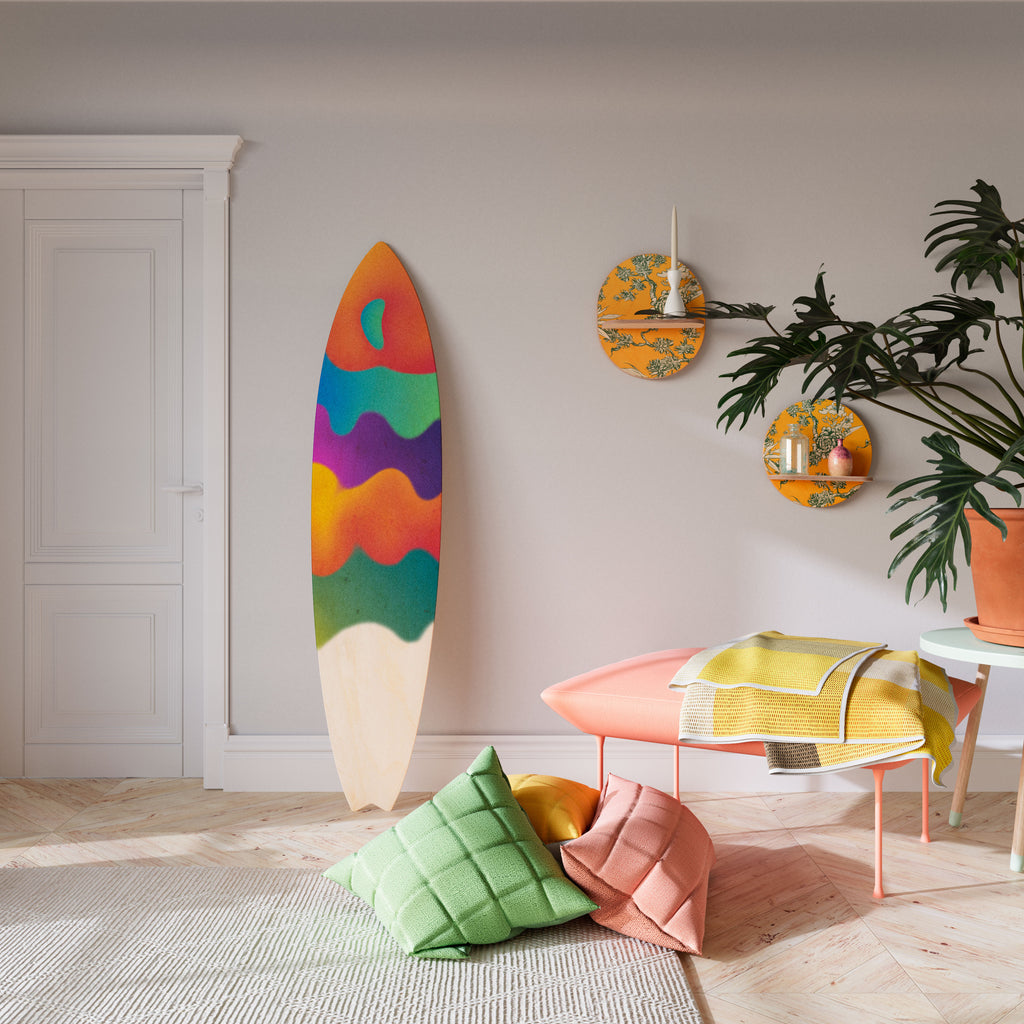 BRIGHT ESSENCE Panel decorativo de tabla de surf