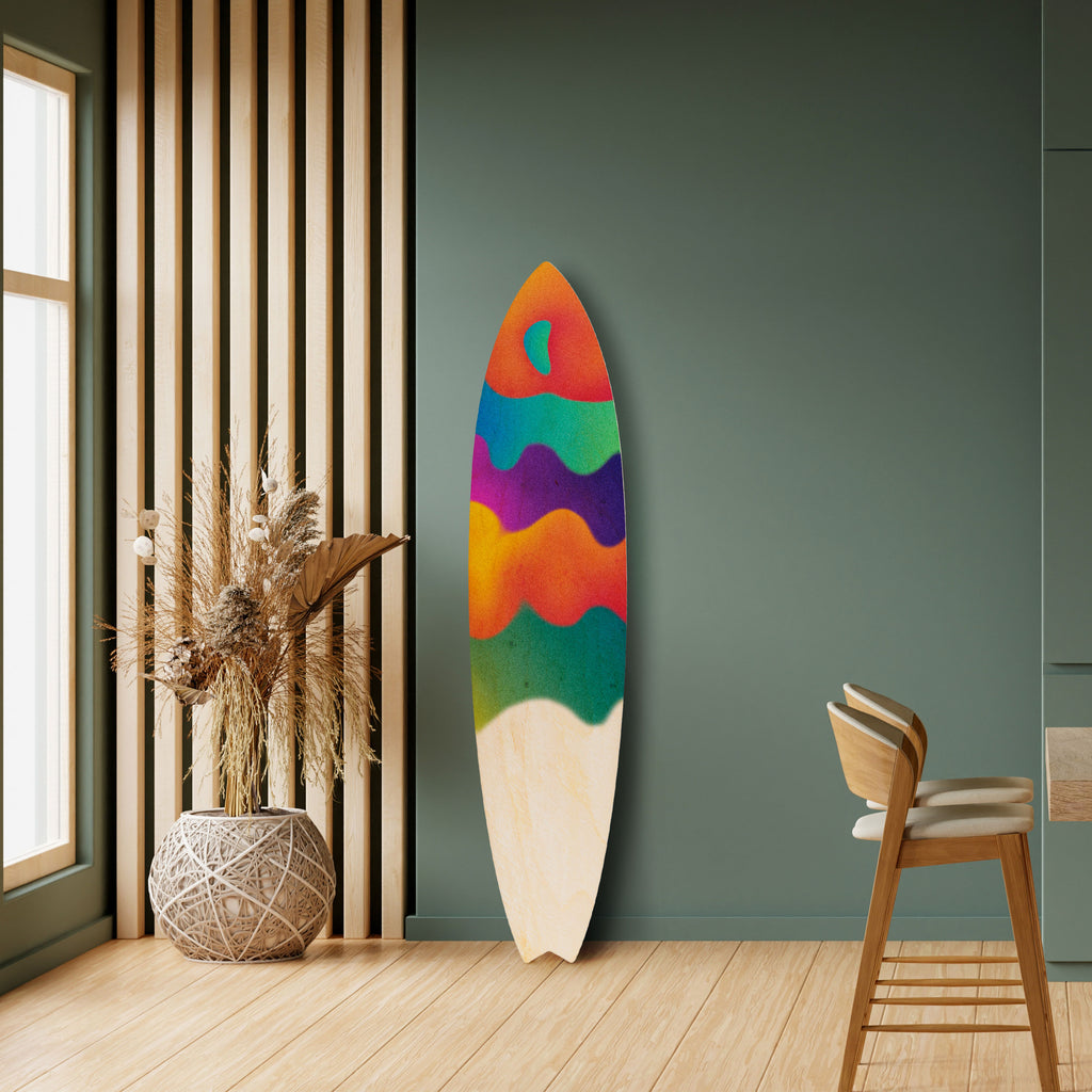 BRIGHT ESSENCE Panel decorativo de tabla de surf