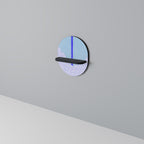 TIDAL STRIPE Estante Ovalado Decorativo en Acabado Negro