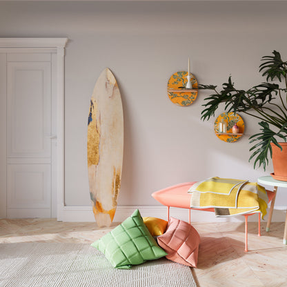 ELEMENTAL SURFACE STORY Panel decorativo de tabla de surf
