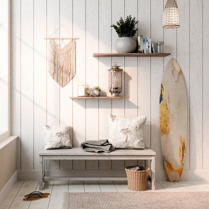 ELEMENTAL SURFACE STORY Panel decorativo de tabla de surf