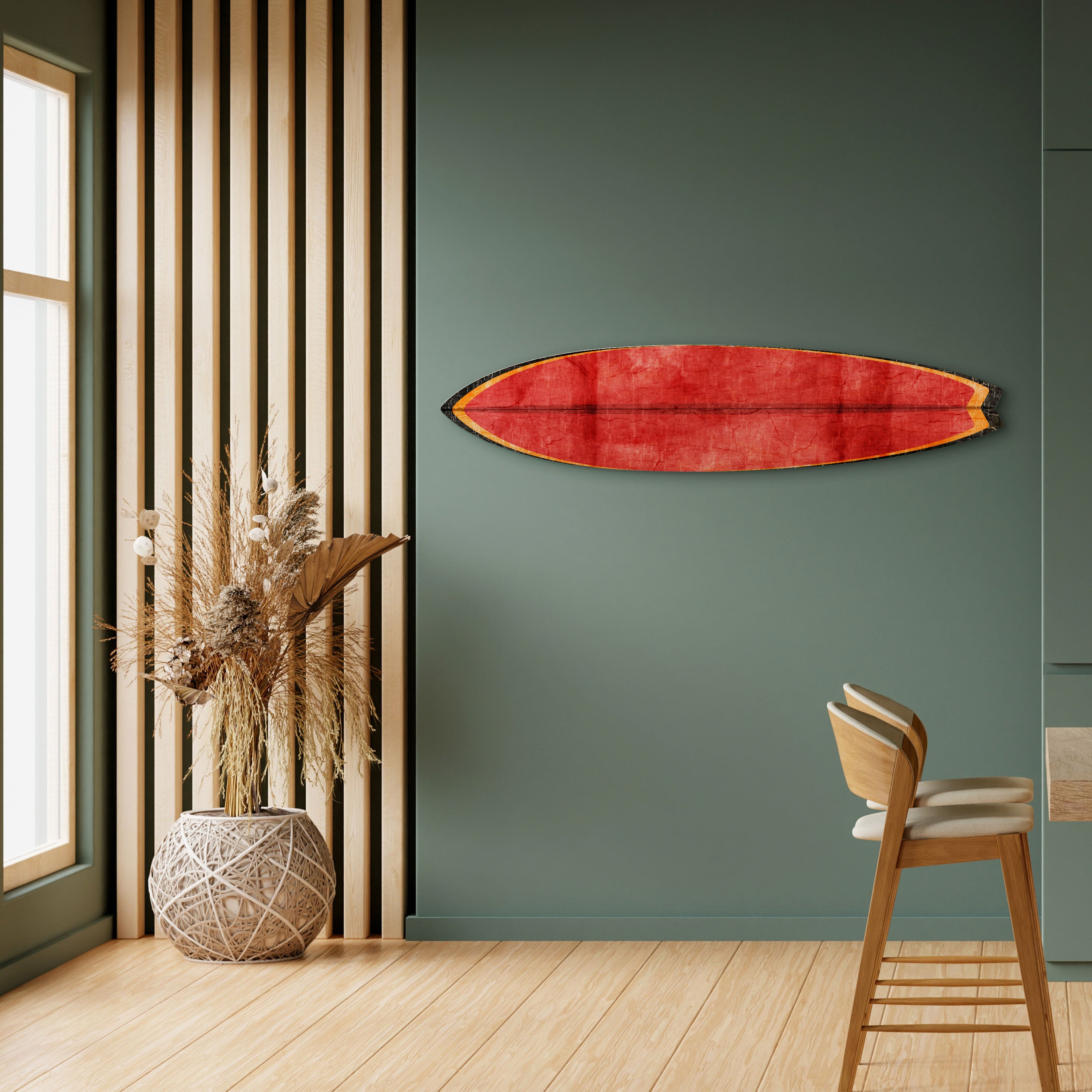 SCARLET EDGE Panel decorativo de tabla de surf