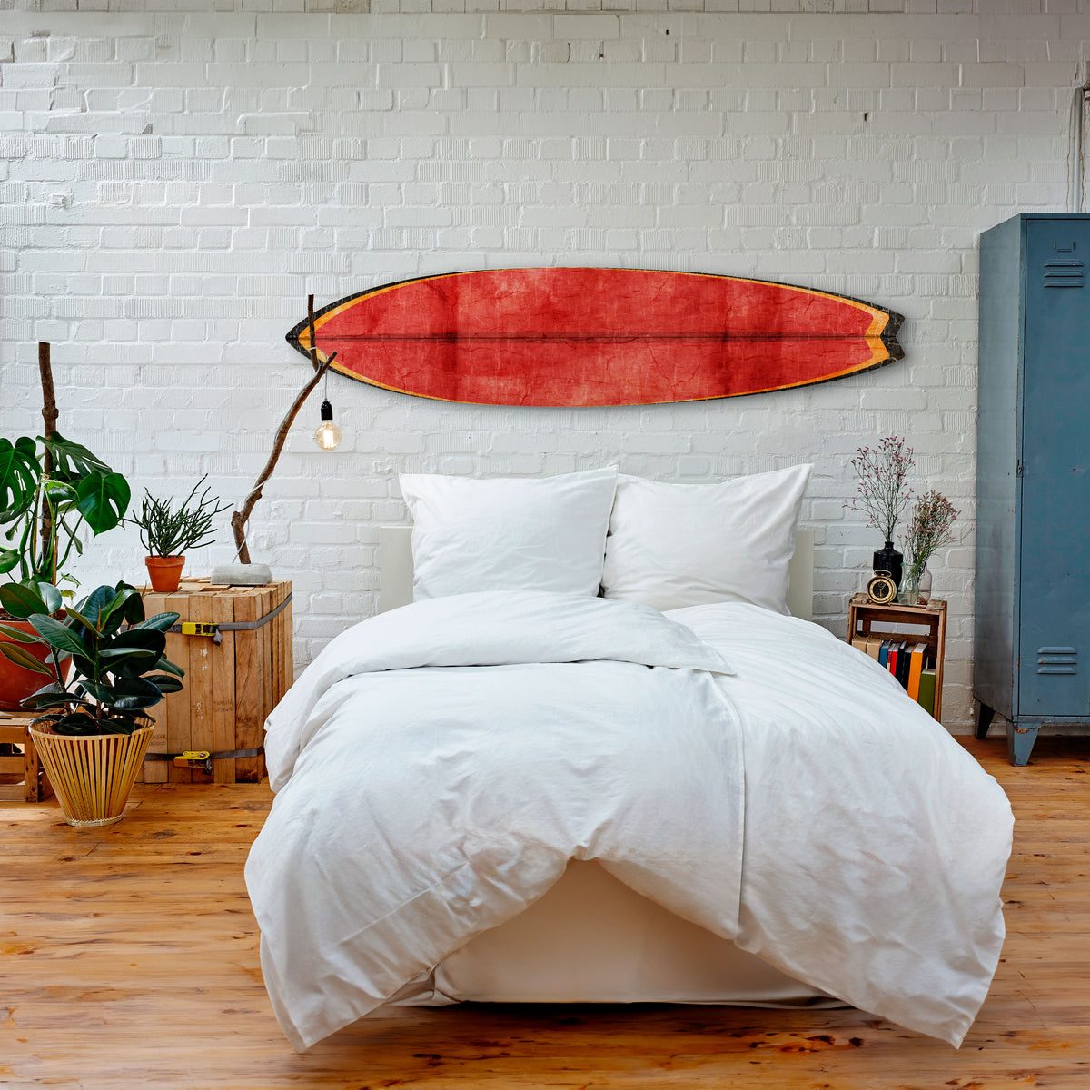 SCARLET EDGE Panel decorativo de tabla de surf