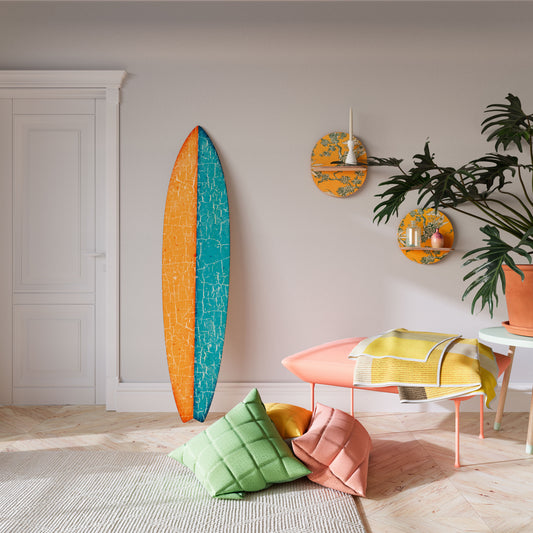 RUSTIC SHORE Panel decorativo de tabla de surf
