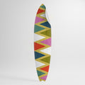 COLORFUL TRIANGLES Peel and Stick Surfboard Sticker