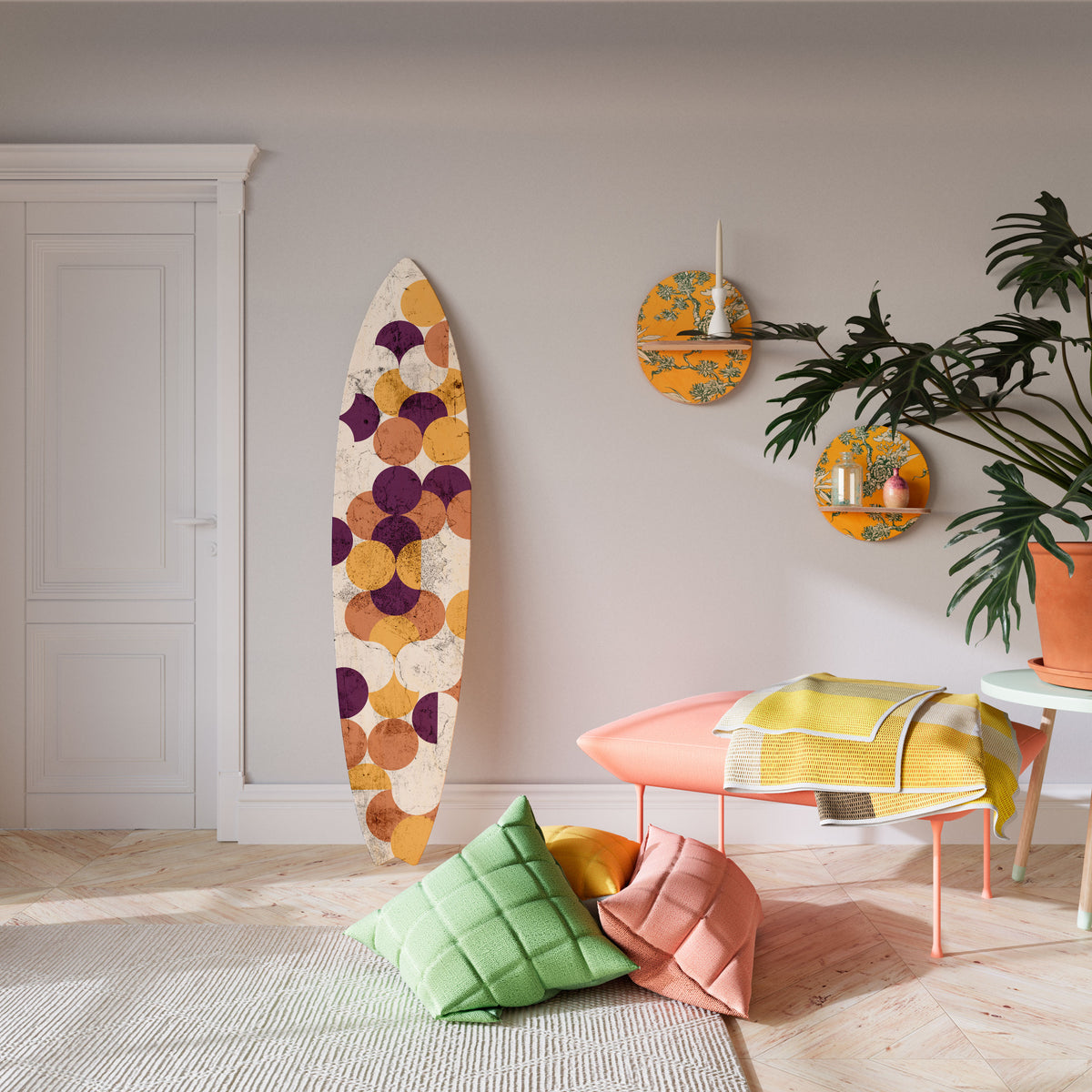 CRACKED GEOMETRY Surfboard Decorative Panel