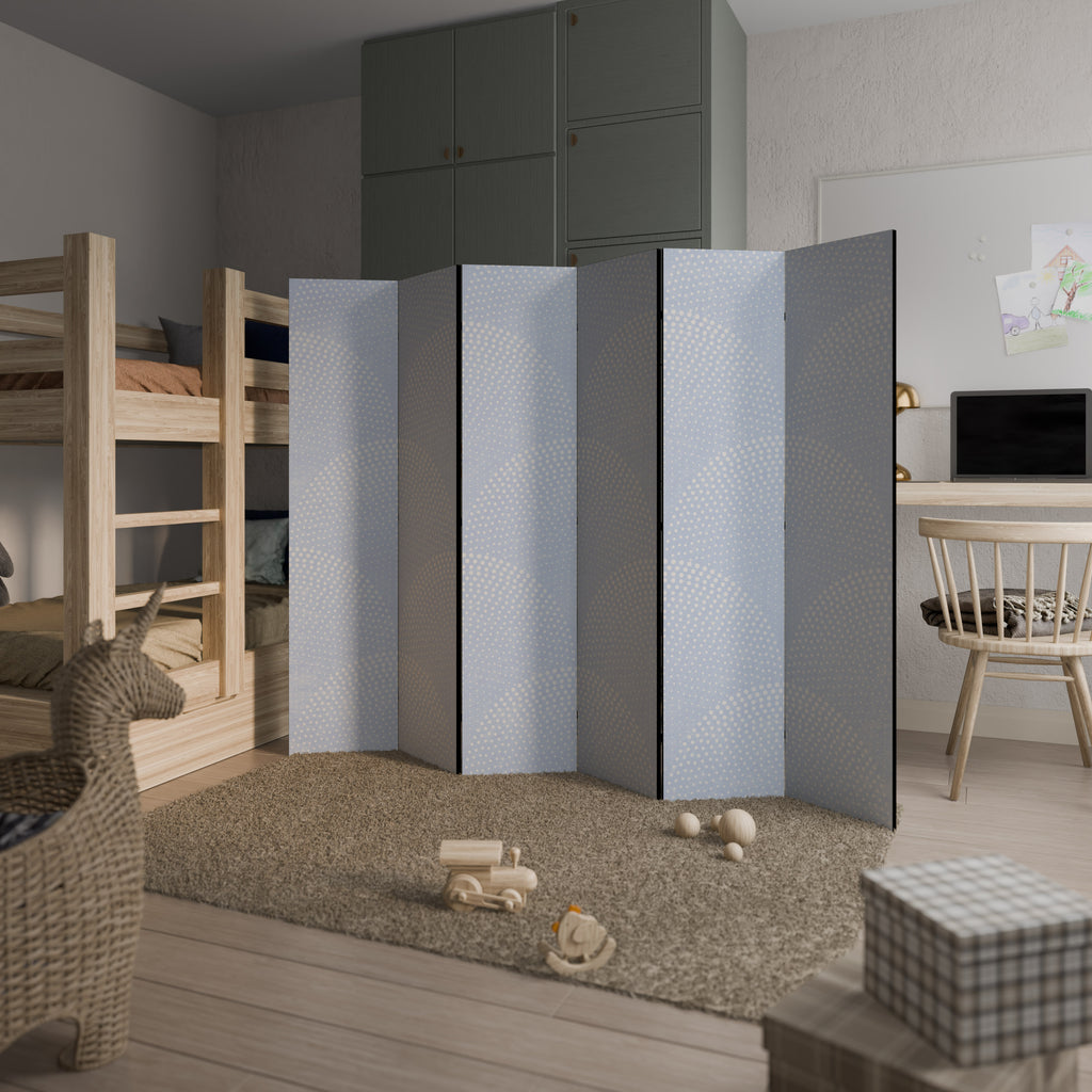 HARMONIOUS CURVES DISPLAY Decorative 6-Panel Room Divider