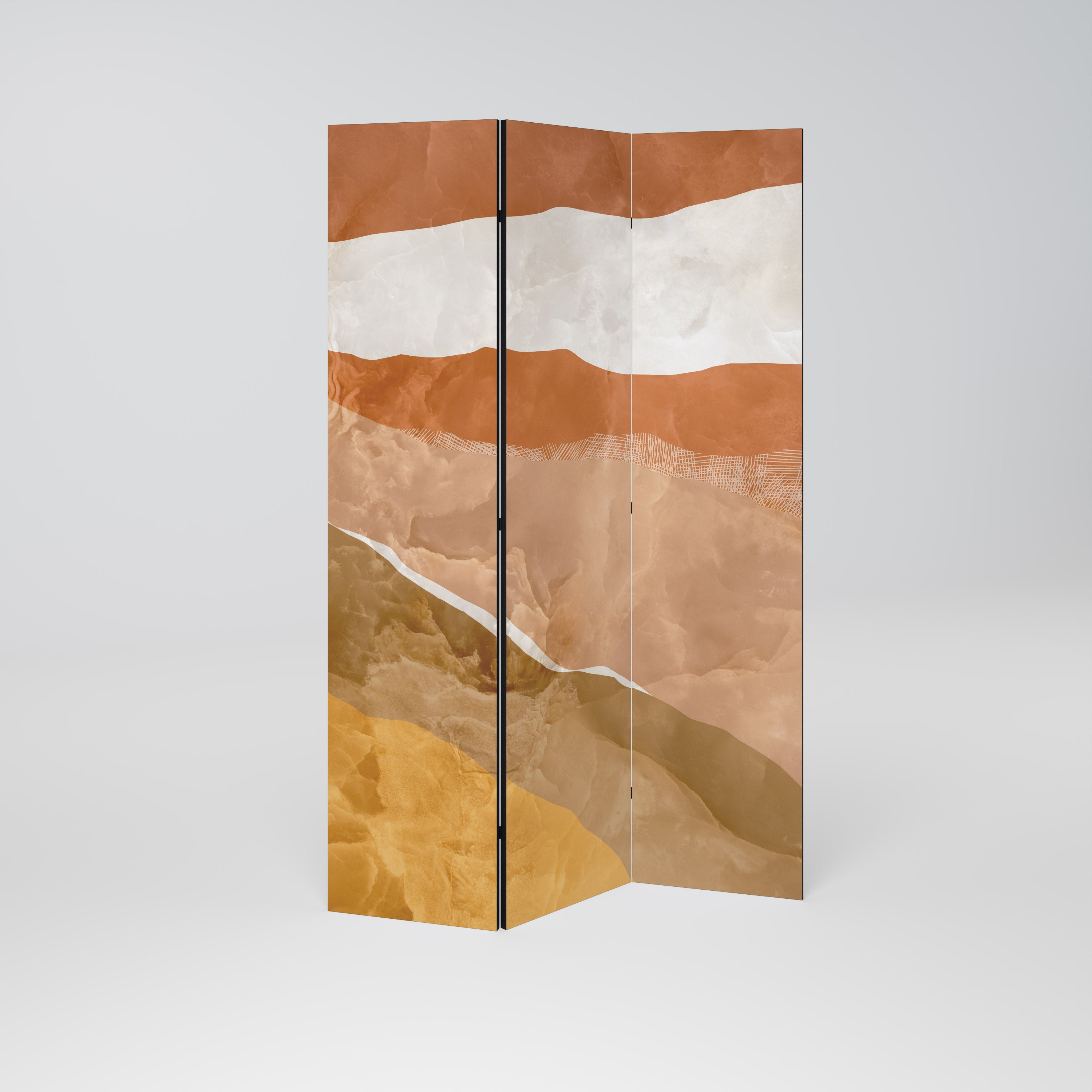 Biombo decorativo de 3 paneles SANDHILLS SPLENDOUR