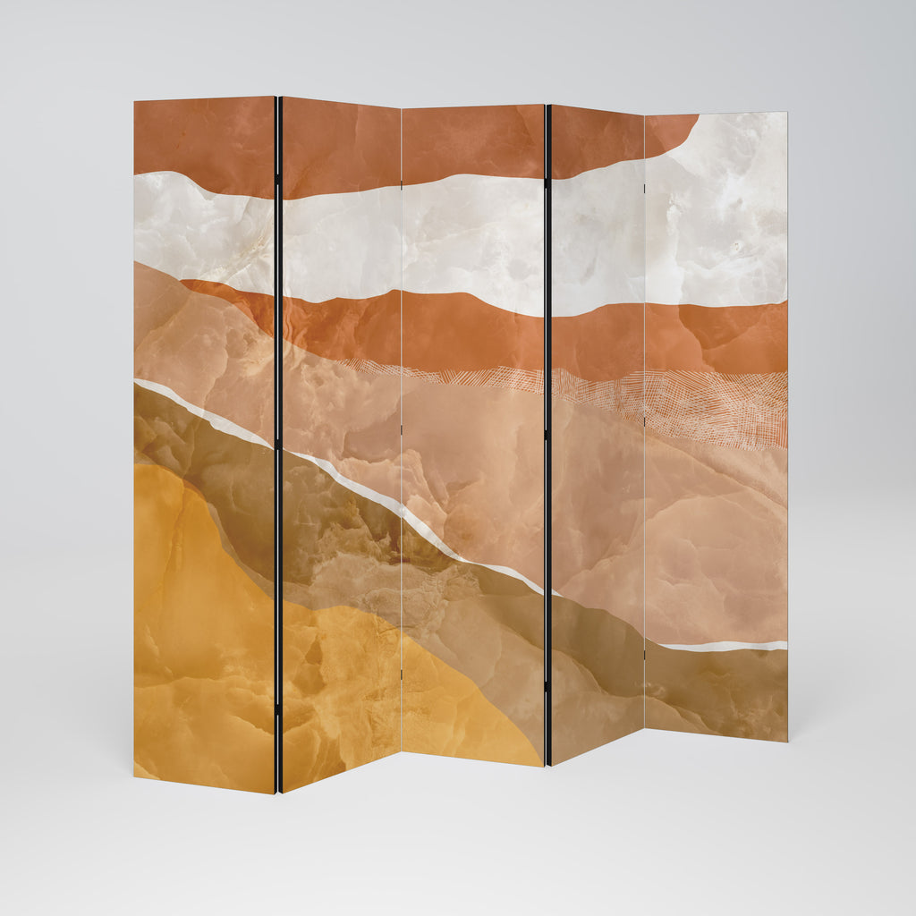 Biombo decorativo de 5 paneles SANDHILLS SPLENDOUR